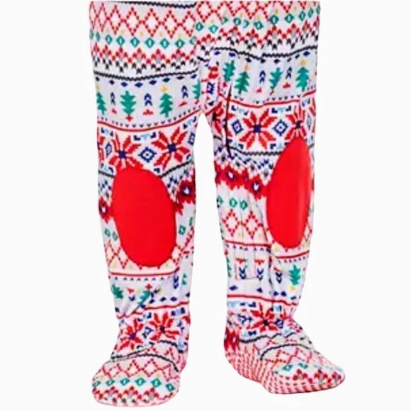 CHRISTMAS Pajamarama Unisex Christmas Fairisle Sleeper New 12 Month - Picture 6 of 12